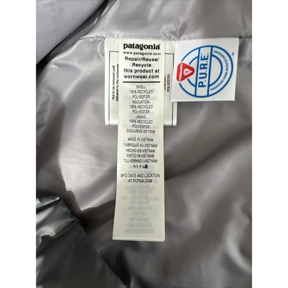 Patagonia Nano Puff Jacket Gray Women's Small - Picture 3 of 6